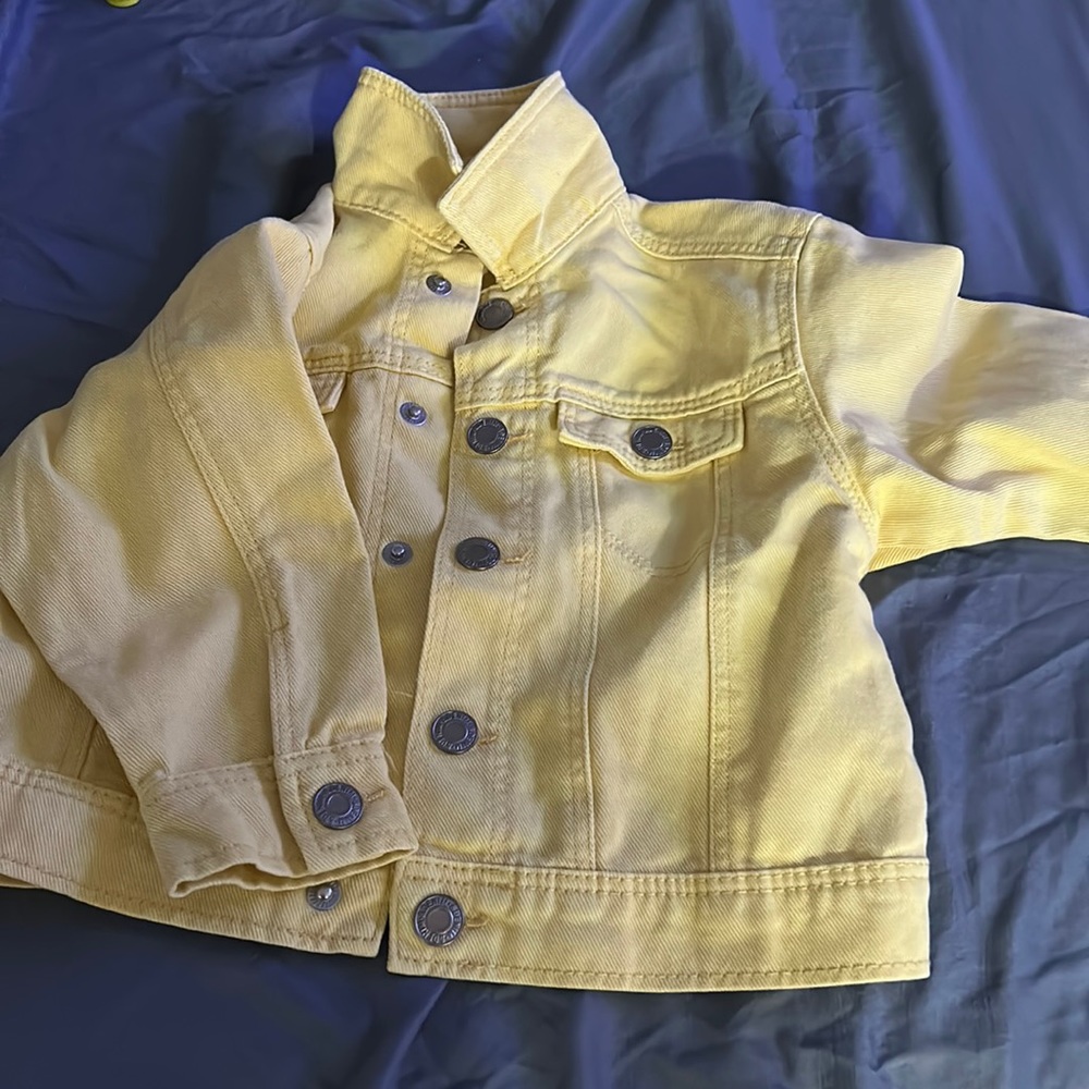 Yellow denim jacket